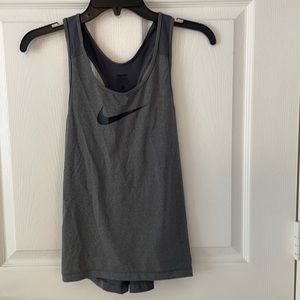 Grey Nike workout tank Sz S.
